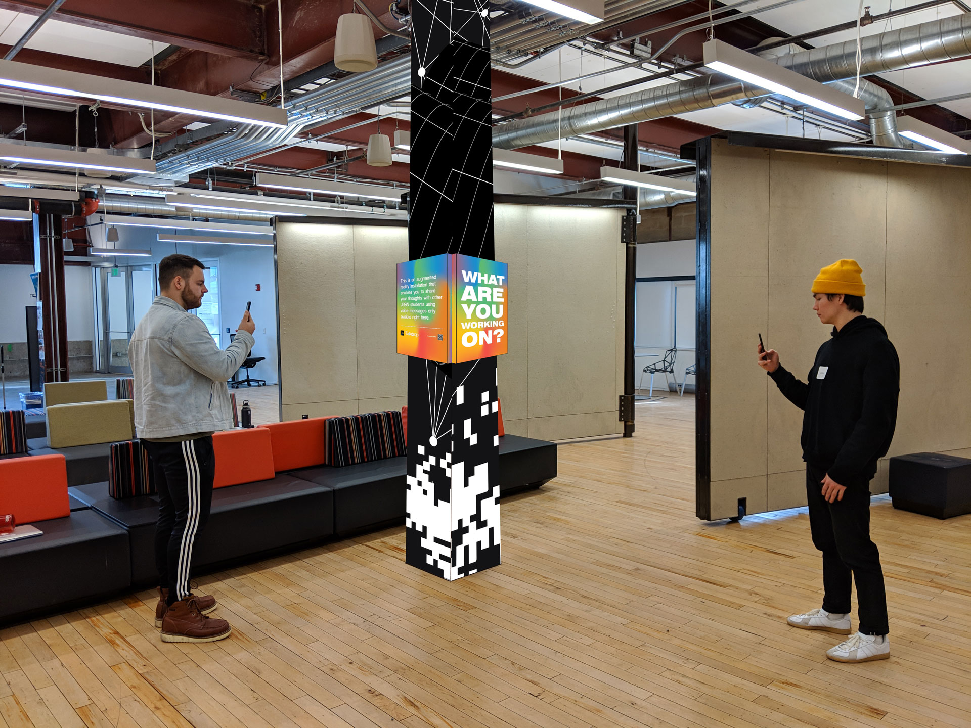 Talkdrop AR installation